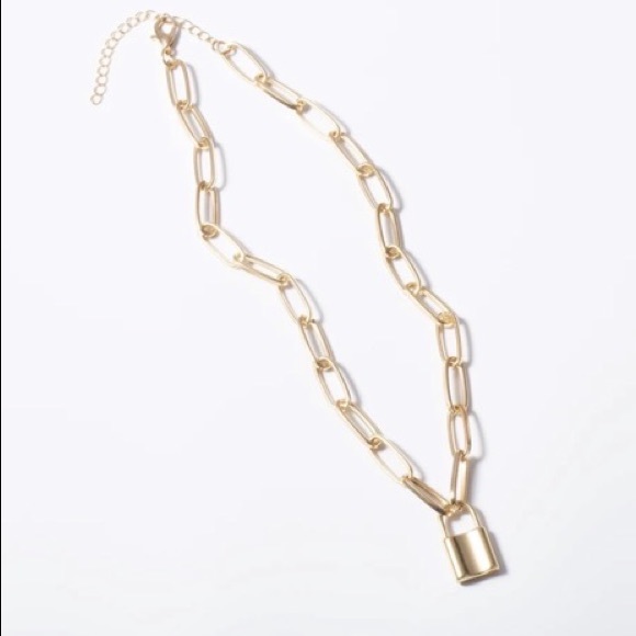 3/$30 🔒 Lock Chain Necklace - Picture 3 of 5